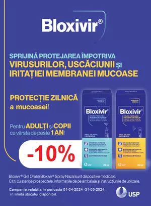 Promotie cu 10% reducere la Bloxivir