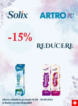 Promotie cu 15% reducere la Solix