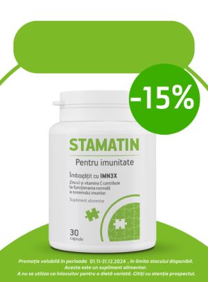 Promotie cu 15% reducere la Stamatin