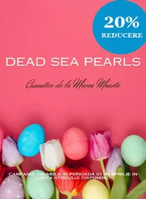 Promotie cu 20% reducere la Dead Sea Pearls