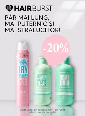 Promotie cu 20% reducere la Hairburst