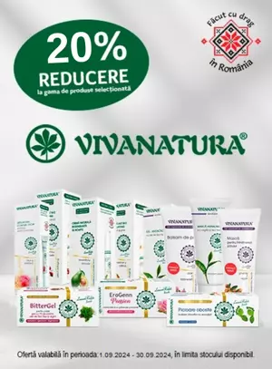 Promotie cu 20% reducere la Vivanatura