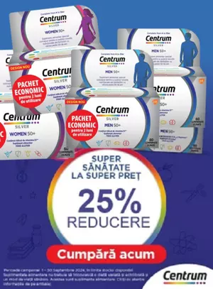 Promotie cu 25% reducere la Centrum