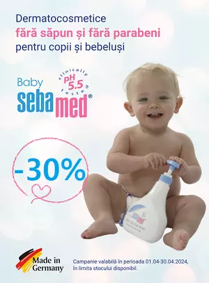 Promotie cu 30% reducere la Sebamed Baby