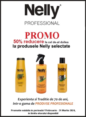 Promotie cu 50% reducere la al doilea produs cumparat  Nelly