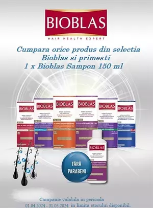 Promotie cu produs promotional Bioblas Sampon 150 ml