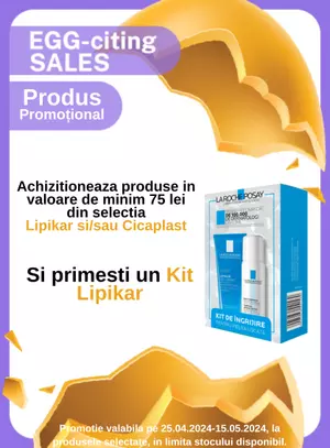 Egg Hunt cu produs promotional Kit Lipikar