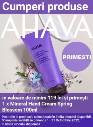 Promotie cu produs promotional la Ahava