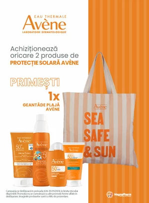 Promotie cu produs promotional la Avene Sun Care