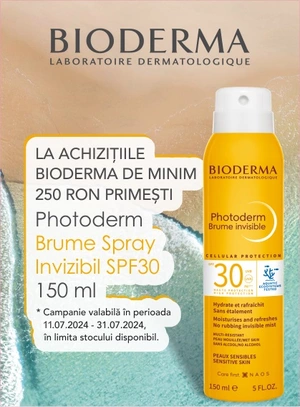 Promotie cu produs promotional la Bioderma
