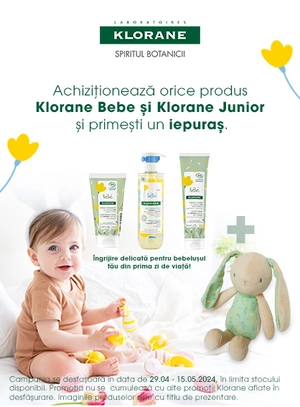 Promotie cu produs promotional la Klorane Bebe