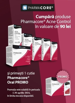 Promotie cu produs promotional la Pharmacore