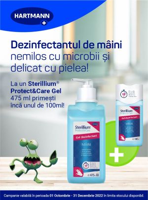 Promotie cu produs promotional la Sterillium