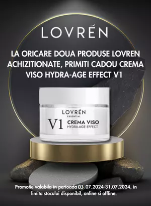 Promotie cu produs promotional Lovren Crema de fata anti-rid hidratanta V1 30 ml