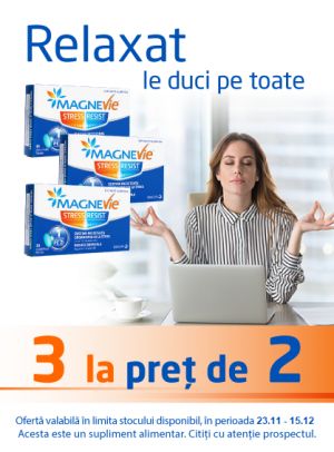 Promotie cu produs promotional MagneVie Stress Resist 30 comprimate