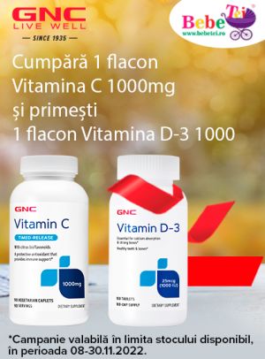 Promotie cu produs promotionale la Vitamina C GNC
