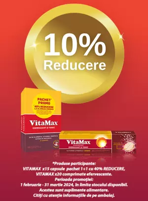 Promotie cu reducere 10% la Vitamax