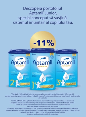 Promotie cu reducere 11% la Aptamil