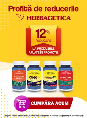 Promotie cu reducere 12% la Herbagetica