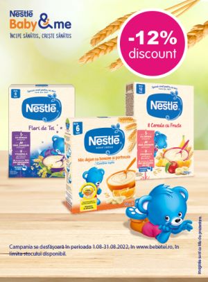 Promotie cu reducere 12% la Nestle 