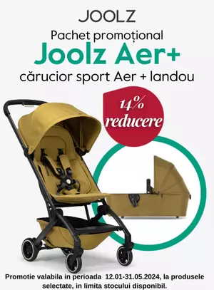 Promotie cu reducere 14% la Joolz Carucior Sport + Landou