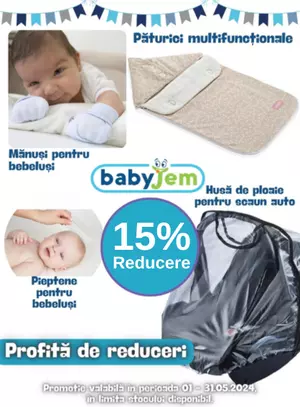 Promotie cu reducere 15% la Baby Jem