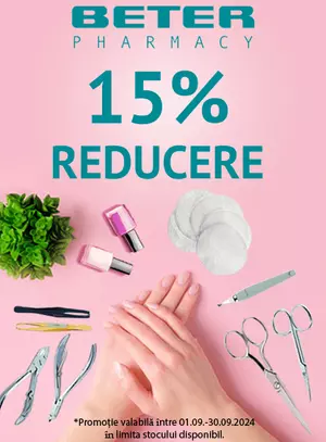 Promotie cu reducere 15% la Beter