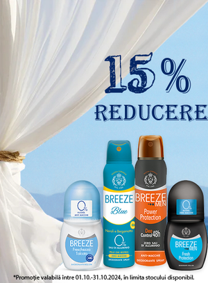 Promotie cu reducere 15% la Breeze