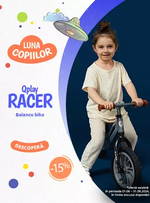 Promotie cu reducere 15% la Coccolle Qplay Racer