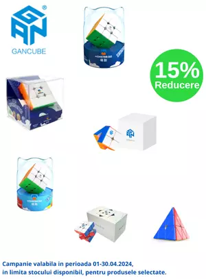 Promotie cu reducere 15% la Gan Cube