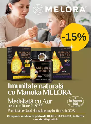 Promotie cu reducere 15% la Melora