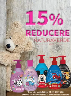 Promotie cu reducere 15% la NaturaVerde