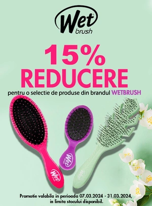 Promotie cu reducere 15% la Wet Brush