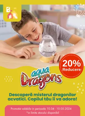 Promotie cu reducere 20% la Aqua Dragons