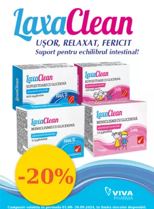 Promotie cu reducere 20% la Laxaclean