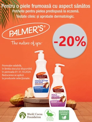 Promotie cu reducere 20% la Palmers