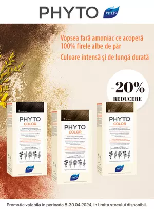 Promotie cu reducere 20% la Phyto
