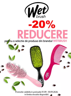 Promotie cu reducere 20% la Wet Brush