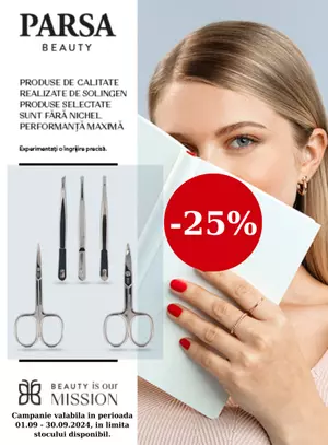 Promotie cu reducere 25% la Parsa