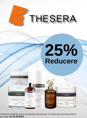 Promotie cu reducere 25% la Thesera