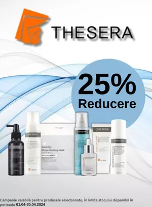 Promotie cu reducere 25% la Thesera