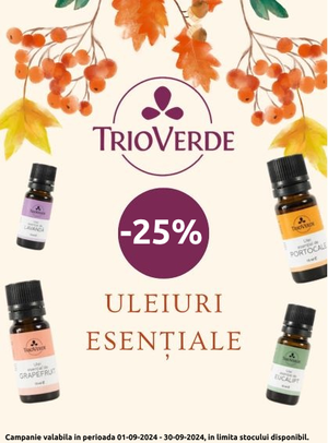 Promotie cu reducere 25% la Trio Verde