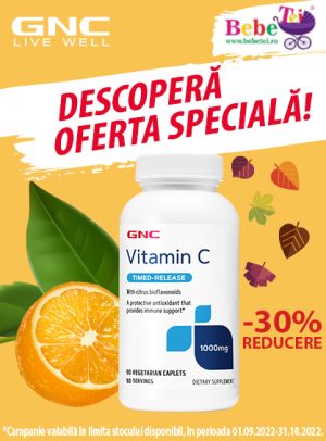 Promotie cu reducere 30% la GNC Vitamina C