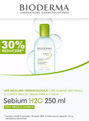 Promotie cu reducere 30% la Sebium H2O