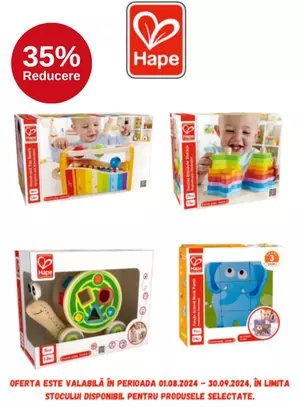 Promotie cu reducere 35% la Hape