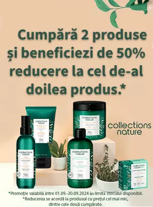 Promotie cu reducere 50% la al doilea produs Eugene Perma