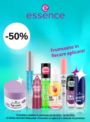 Promotie cu reducere 50% la Essence