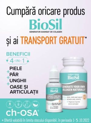 Promotie cu transport gratuit la Biosil