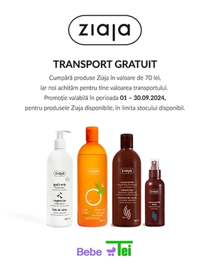 Promotie cu transport gratuit Ziaja