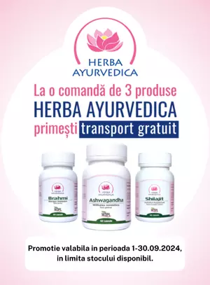 Promotie cu trensport gratuit la Herba Ayurvedica